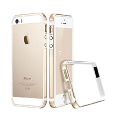 Cover Lusso Alluminio Laterale per Apple iPhone 5S Oro