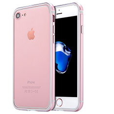 Cover Lusso Alluminio Laterale per Apple iPhone 7 Oro Rosa