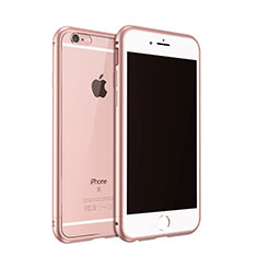 Cover Lusso Laterale Alluminio per Apple iPhone 6S Plus Oro Rosa