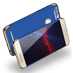 Cover Lusso Metallo Laterale e Plastica M01 per Huawei Honor 8 Blu