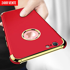 Cover Lusso Metallo Laterale e Plastica M06 per Apple iPhone 6 Rosso