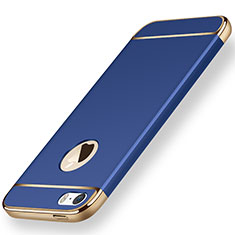 Cover Lusso Metallo Laterale e Plastica per Apple iPhone 5 Blu