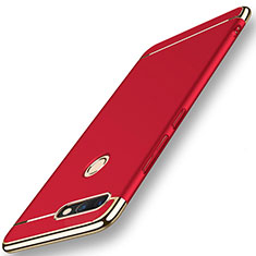 Cover Lusso Metallo Laterale e Plastica per Huawei Nova 2 Plus Rosso