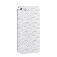 Cover Lusso Wave Alluminio per Apple iPhone 5S Argento