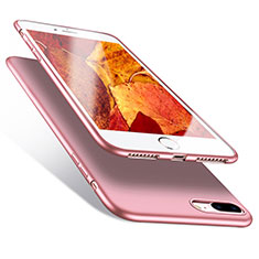 Cover Morbida Silicone Lucido per Apple iPhone 8 Plus Rosa