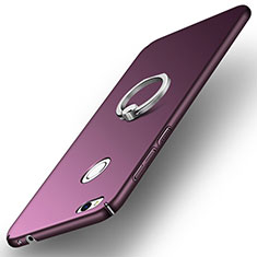 Cover Plastica Rigida Opaca con Anello Supporto A03 per Huawei GR3 (2017) Viola