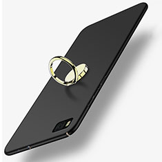 Cover Plastica Rigida Opaca con Anello Supporto per Huawei P8 Nero