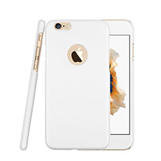 Cover Plastica Rigida Opaca con Foro per Apple iPhone 6S Bianco