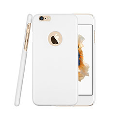 Cover Plastica Rigida Opaca con Foro per Apple iPhone 6S Plus Bianco