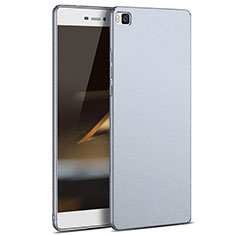 Cover Plastica Rigida Opaca M03 per Huawei P8 Argento