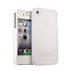 Cover Plastica Rigida Opaca per Apple iPhone 4S Bianco