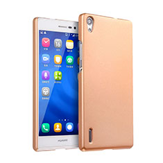 Cover Plastica Rigida Opaca per Huawei Ascend P7 Oro