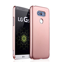 Cover Plastica Rigida Opaca per LG G5 Oro Rosa