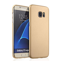 Cover Plastica Rigida Opaca per Samsung Galaxy S7 Edge G935F Oro