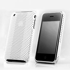 Cover Plastica Rigida Perforato per Apple iPhone 3G 3GS Bianco