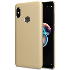 Cover Plastica Rigida Perforato per Xiaomi Redmi Note 5 Pro Oro