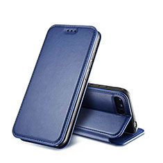 Cover Portafoglio In Pelle con Supporto L01 per Huawei Honor 10 Blu