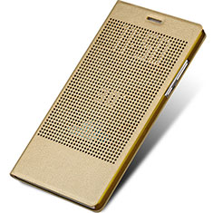 Cover Portafoglio In Pelle con Supporto L01 per Huawei Honor Note 8 Oro