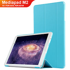 Cover Portafoglio In Pelle con Supporto L02 per Huawei MediaPad M2 10.1 FDR-A03L FDR-A01W Cielo Blu