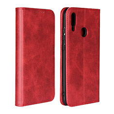 Cover Portafoglio In Pelle con Supporto L05 per Huawei Honor 10 Lite Rosso