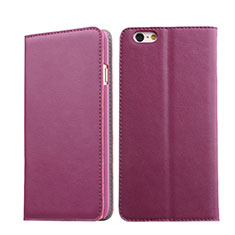 Cover Portafoglio In Pelle con Supporto per Apple iPhone 6 Viola