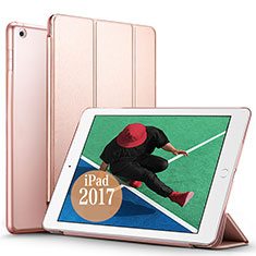 Cover Portafoglio In Pelle con Supporto per Apple New iPad Pro 9.7 (2017) Oro Rosa