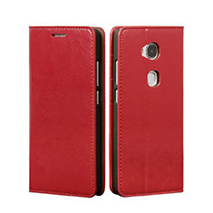 Cover Portafoglio In Pelle con Supporto per Huawei Honor 5X Rosso