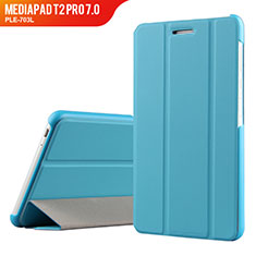 Cover Portafoglio In Pelle con Supporto per Huawei MediaPad T2 Pro 7.0 PLE-703L Cielo Blu