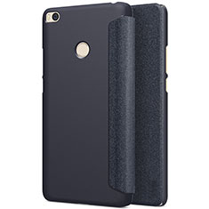 Cover Portafoglio In Pelle con Supporto per Xiaomi Mi Max 2 Nero