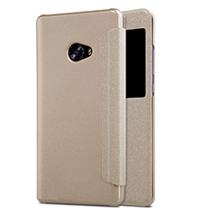Cover Portafoglio In Pelle con Supporto per Xiaomi Mi Note 2 Oro