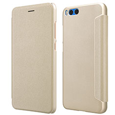 Cover Portafoglio In Pelle con Supporto per Xiaomi Mi Note 3 Oro