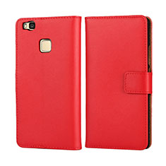 Cover Portafoglio In Pelle per Huawei G9 Lite Rosso