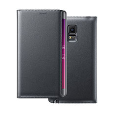 Cover Portafoglio In Pelle per Samsung Galaxy Note Edge SM-N915F Nero