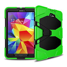 Cover Silicone e Plastica Opaca con Supporto per Samsung Galaxy Tab A6 10.1 SM-T580 SM-T585 Verde