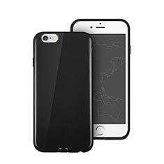 Cover Silicone Morbida Lucido per Apple iPhone 6S Plus Nero