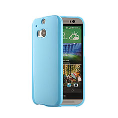 Cover Silicone Morbida Lucido per HTC One M8 Blu
