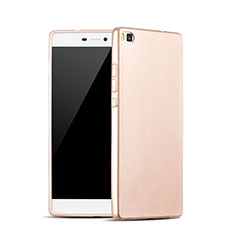 Cover Silicone Morbida Lucido per Huawei P8 Oro