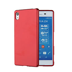 Cover Silicone Morbida Lucido per Sony Xperia Z3+ Plus Rosso