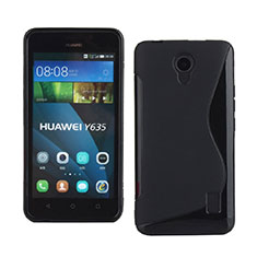 Cover Silicone Morbida S-Line per Huawei Ascend Y635 Dual SIM Nero