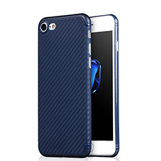 Cover Silicone Morbida Spigato per Apple iPhone 7 Blu