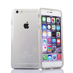 Cover Silicone Trasparente A Flip Morbida per Apple iPhone 6S Plus Bianco