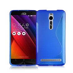 Cover Silicone Trasparente Morbida S-Line per Asus Zenfone 2 ZE551ML ZE550ML Blu