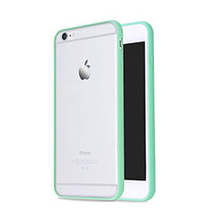 Cover Silicone Trasparente Opaca Laterale per Apple iPhone 6 Plus Verde