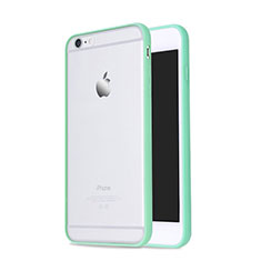 Cover Silicone Trasparente Opaca Laterale per Apple iPhone 6 Verde
