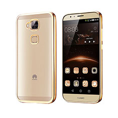 Cover Silicone Trasparente Opaca Laterale per Huawei GX8 Oro