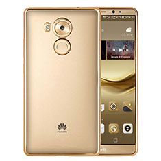 Cover Silicone Trasparente Opaca Laterale per Huawei Mate 8 Oro