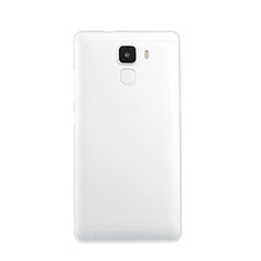 Cover Silicone Trasparente Ultra Slim Morbida per Huawei Honor 7 Dual SIM Bianco