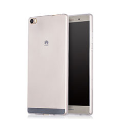 Cover Silicone Trasparente Ultra Slim Morbida per Huawei P8 Max Bianco