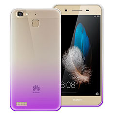 Cover Silicone Trasparente Ultra Slim Morbida Sfumato per Huawei G8 Mini Viola