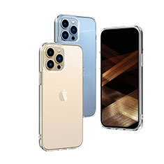 Cover Silicone Trasparente Ultra Sottile Morbida A03 per Apple iPhone 15 Pro Max Chiaro